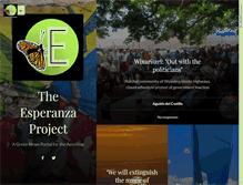 Tablet Screenshot of esperanzaproject.com